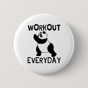 Chapa Redonda De 5 Cm Gimnasio Panda Workout
