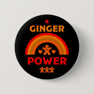 Chapa Redonda De 5 Cm Ginger Hair Pride