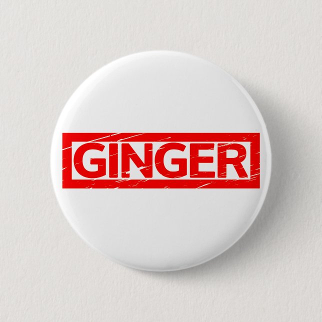 Chapa Redonda De 5 Cm Ginger Stamp (Anverso)