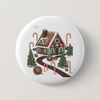 Chapa Redonda De 5 Cm Gingerbread Cookie Wonderland