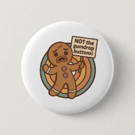 Chapa Redonda De 5 Cm Gingy Christmas Button Pin
