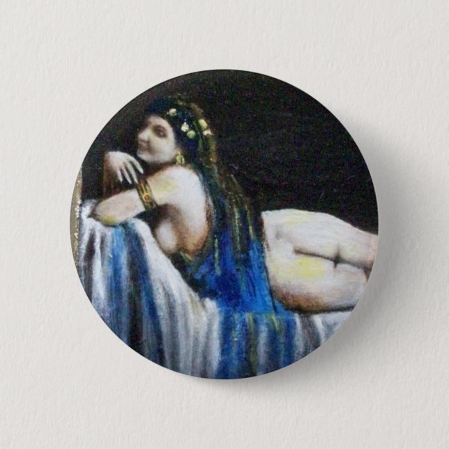 CHAPA REDONDA DE 5 CM GIPSY BLUE (Anverso)