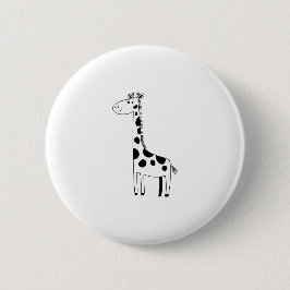 Chapa Redonda De 5 Cm Giraffe 