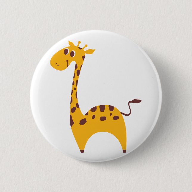 Chapa Redonda De 5 Cm Giraffe (Anverso)