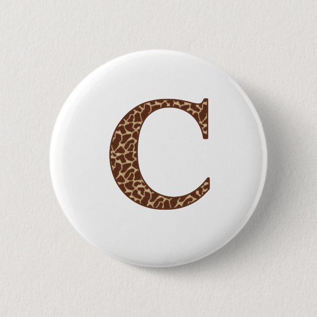 Chapa Redonda De 5 Cm Giraffe C (Anverso)