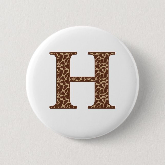 Chapa Redonda De 5 Cm giraffe-h (Anverso)