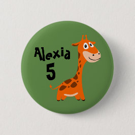 Chapa Redonda De 5 Cm Giraffe personalizada