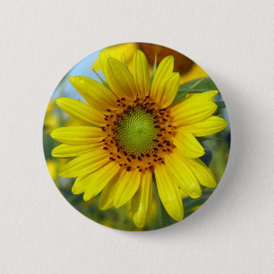 Chapa Redonda De 5 Cm Girasol
