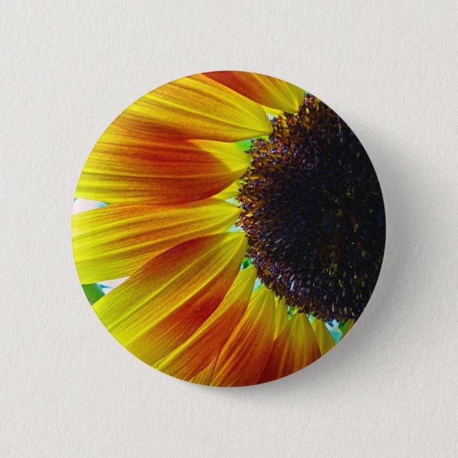 Chapa Redonda De 5 Cm Girasol (Anverso)