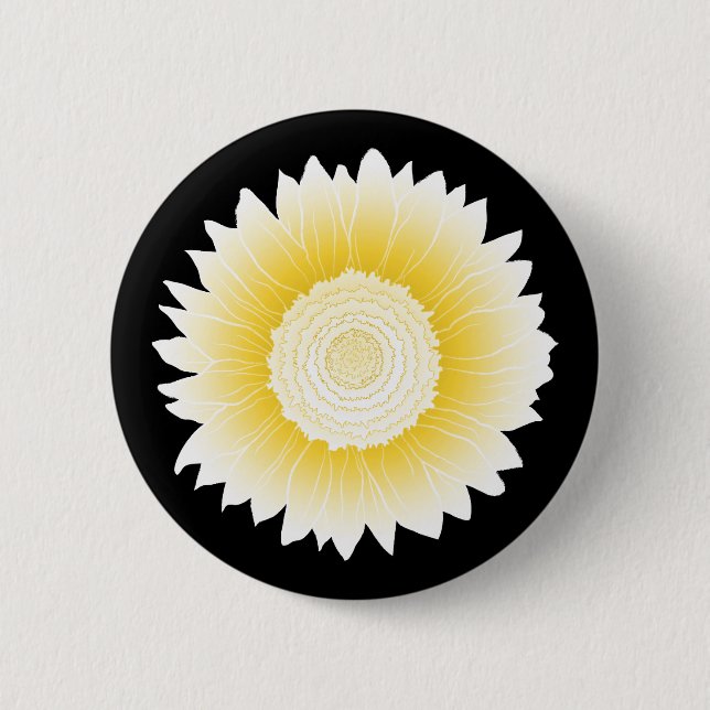 Chapa Redonda De 5 Cm girasol amarillo (Anverso)