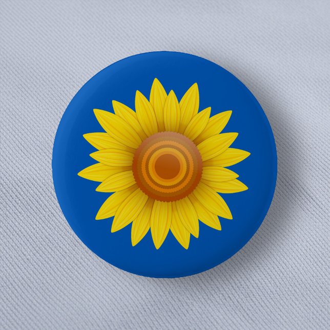 Chapa Redonda De 5 Cm Girasol azul (Subido por el creador)