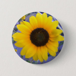 Chapa Redonda De 5 Cm Girasol brillante