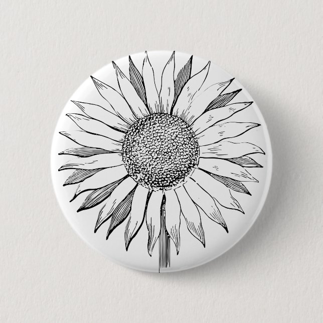 Chapa Redonda De 5 Cm Girasol ilustrado (Anverso)