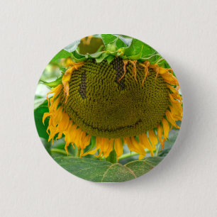 Chapa Redonda De 5 Cm Girasol sonriente