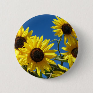 Chapa Redonda De 5 Cm Girasoles