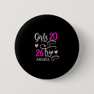 Chapa Redonda De 5 Cm Girls Trip 2026 Vacaciones Aruby Crucero de Playa
