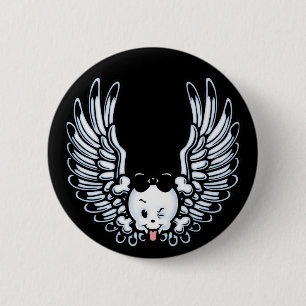 Chapa Redonda De 5 Cm Girlwing
