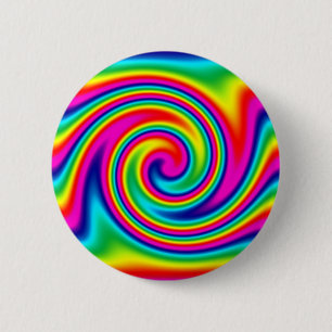 Chapa Redonda De 5 Cm Giro del arco iris