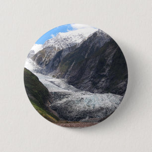 Chapa Redonda De 5 Cm Glaciar Franz Josef, Nueva Zelandia
