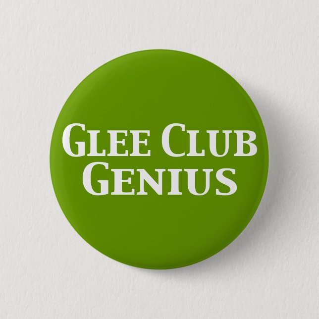 Chapa Redonda De 5 Cm Glee Club Genius Gifts (Anverso)