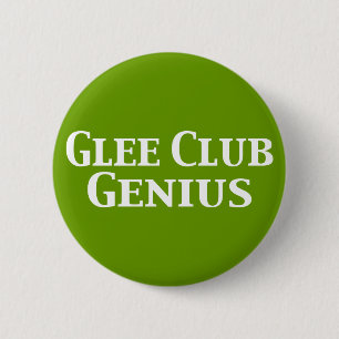 Chapa Redonda De 5 Cm Glee Club Genius Gifts
