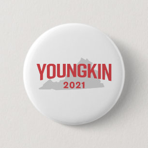 Chapa Redonda De 5 Cm Glenn Youngkin for Virginia Governor