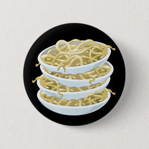 Chapa Redonda De 5 Cm Glitch Alimentos simples fideos