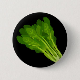 Chapa Redonda De 5 Cm Glitch Food spinach
