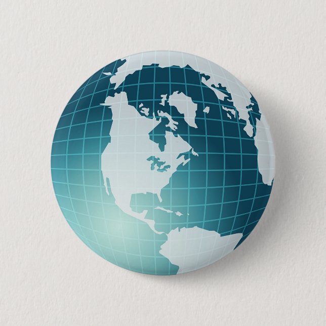 Chapa Redonda De 5 Cm Globo (Anverso)