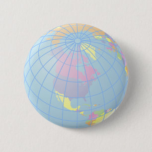 Chapa Redonda De 5 Cm Globo