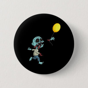 Chapa Redonda De 5 Cm Globo de cumpleaños zombie - niños zombi graciosos