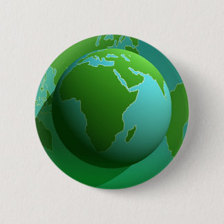 Chapa Redonda De 5 Cm Globo de la tierra