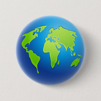 Chapa Redonda De 5 Cm Globo del mundo