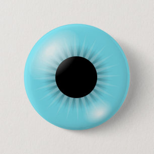 Chapa Redonda De 5 Cm Globo del ojo azul grande