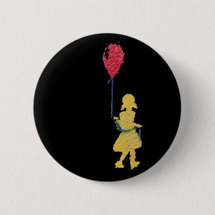 Chapa Redonda De 5 Cm globo rojo