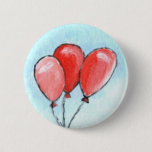 Chapa Redonda De 5 Cm Globos