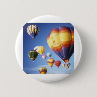 Chapa Redonda De 5 Cm Globos del aire caliente