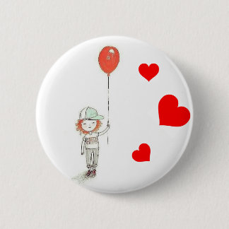 Chapa Redonda De 5 Cm Globos rojos para Ryan