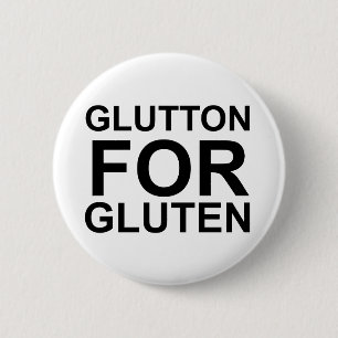 Chapa Redonda De 5 Cm Glotón Del Gluten