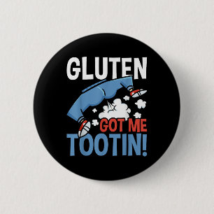 Chapa Redonda De 5 Cm Gluten Me Consiguió Tootin Gluten Alergia Enfermed