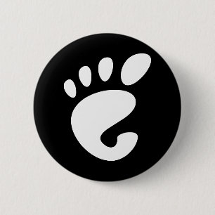 Chapa Redonda De 5 Cm Gnome - Linux - OSS FSF