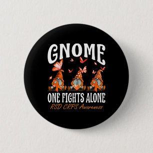 Chapa Redonda De 5 Cm Gnome One lucha solo contra la toma de conciencia 