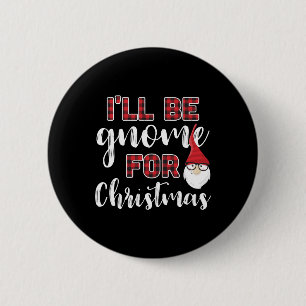 Chapa Redonda De 5 Cm Gnome Para Navidades