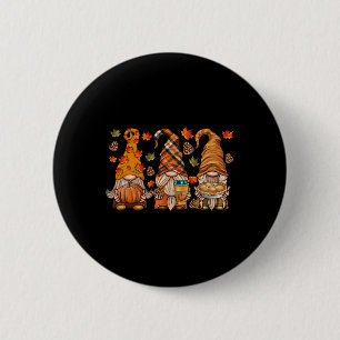 Chapa Redonda De 5 Cm Gnomes Calabaza Spice Coffee Latte Cae En Otoño Qu
