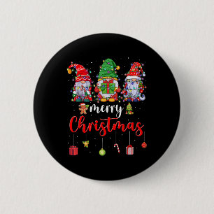 Chapa Redonda De 5 Cm Gnomes Cute Gnomes Merry Christmas Light Gnome Xma