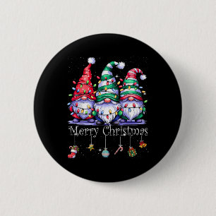 Chapa Redonda De 5 Cm Gnomes Cute Gnomes Merry Christmas Light Gnome Xma