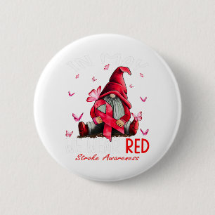 Chapa Redonda De 5 Cm Gnomes En Mayo Usamos Conciencia De La Casta Roja