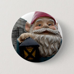 Chapa Redonda De 5 Cm Gnomo de la casa de Vista