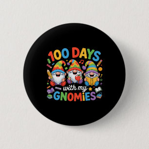 Chapa Redonda De 5 Cm Gnomo de los niños maestros 100 días de escuela 