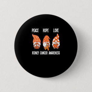 Chapa Redonda De 5 Cm Gnomos Paz Esperanza Amor Conciencia del Cáncer de